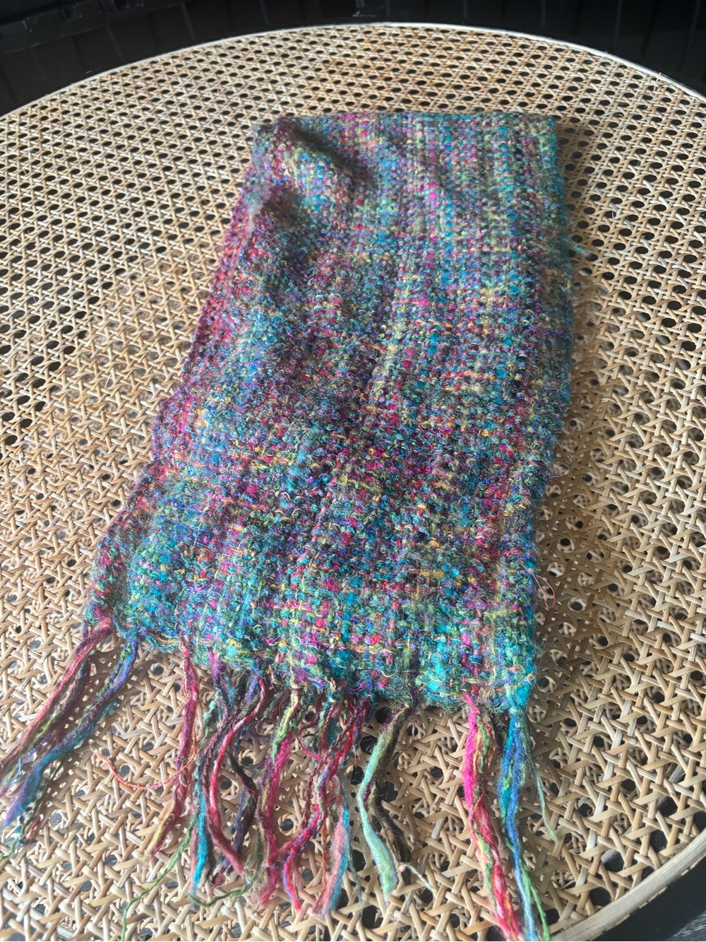 Wool Rainbow Scarf